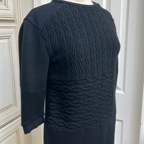 Tibi Knit Mixed Media Sweater Dress - Picture 7 of 10
